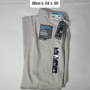 Savane Ultimate Performance Chino Stretch Men's Pants Size 34 x 30 NWT(Msrp $80)